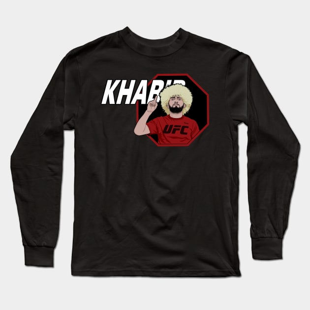 Khabib Nurmagomedov Long Sleeve T-Shirt by HSDESIGNS